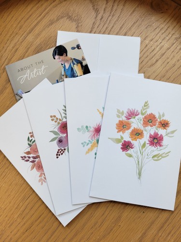 Watercolor Card Set from Ciara Dierking