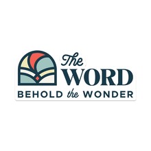 The Word Behold the Wonder Sticker