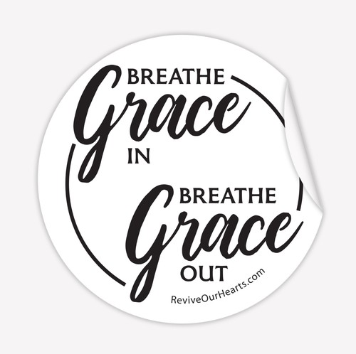 Breathe In Grace Sticker