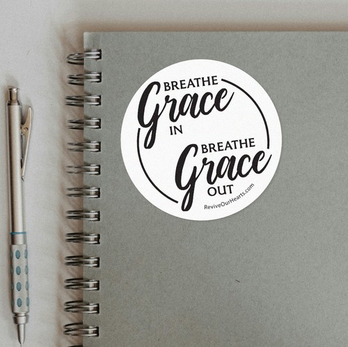 Breathe In Grace Sticker