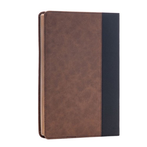CSB Large Print Thinline Bible—Black/Brown
