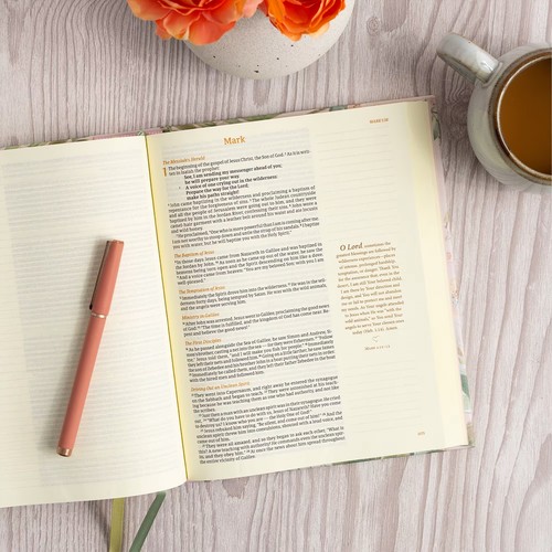 CSB Notetaking Bible, Floral Cloth over Board, ROH Edition