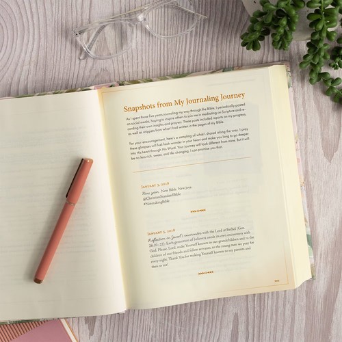 CSB Notetaking Bible, Floral Cloth over Board, ROH Edition