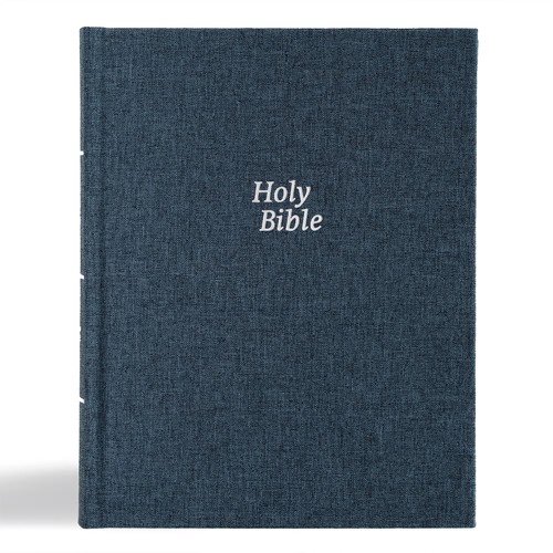 CSB Notetaking Bible Medium Blue Cloth over Board, ROH Edition