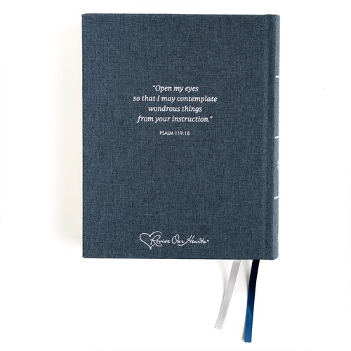 CSB Notetaking Bible Medium Blue Cloth over Board, ROH Edition