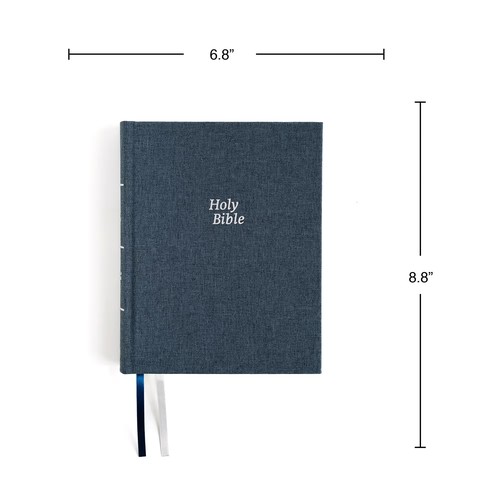 CSB Notetaking Bible Medium Blue Cloth over Board, ROH Edition