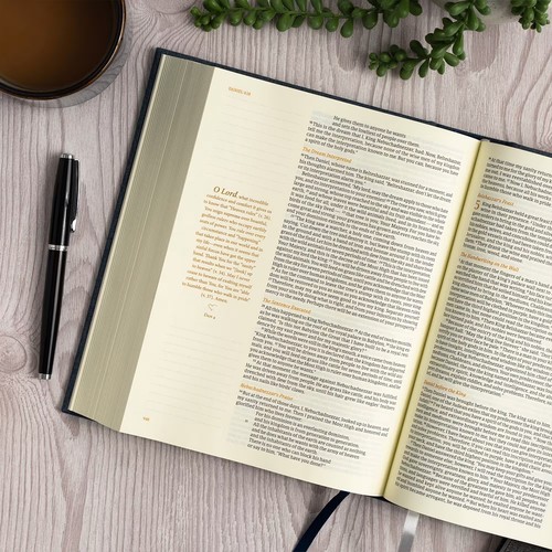 CSB Notetaking Bible Medium Blue Cloth over Board, ROH Edition