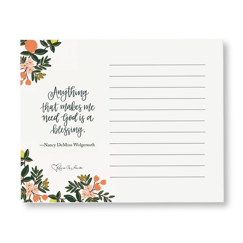 Anything That Makes Me Need God—Magnetic Notepad