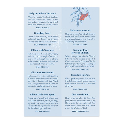 My Personal Petitions Prayer Bookmark