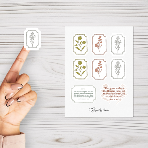 Isaiah 40:8 Sticker Sheet