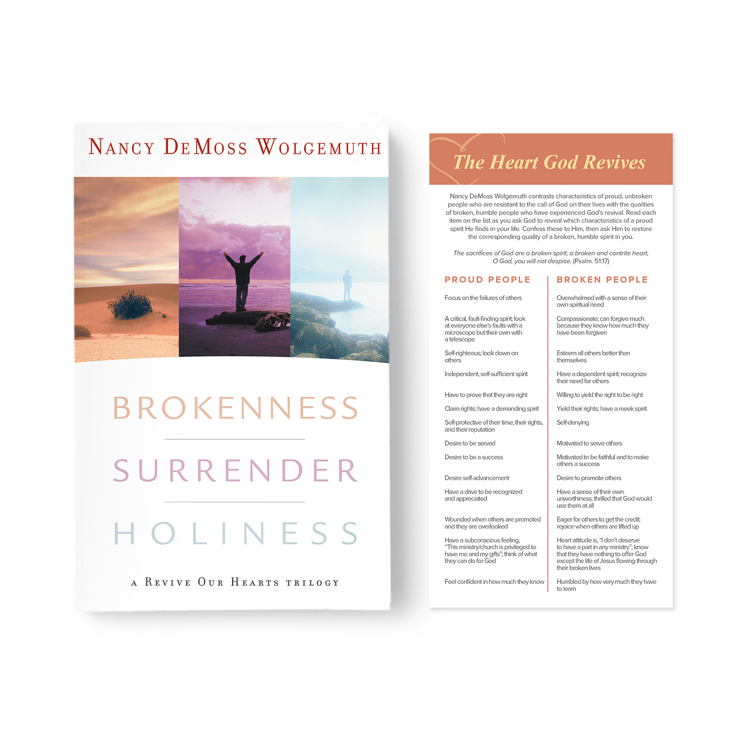 Brokenness, Surrender, Holiness - Book and Bookmark